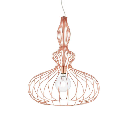 Ideal-Lux Clarissa SP1 Copper Wire Shade Pendant Light 