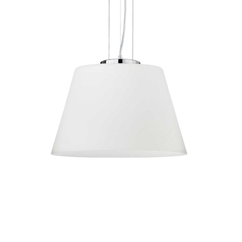 Ideal-Lux Cylinder SP1 White Shade Pendant Light 