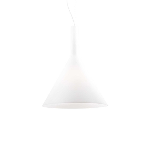 Ideal-Lux Cocktail SP1 White Shade 35cm Pendant Light 