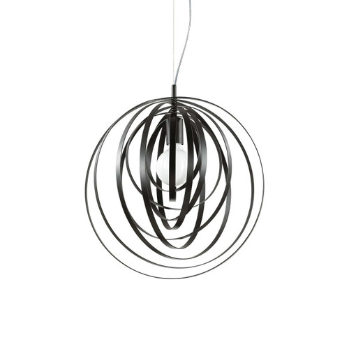 Ideal-Lux Disco SP1 Black with Rotatable Rings Shade Pendant Light 