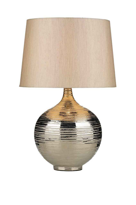 Gustav Large Silver with Shade Table Lamp