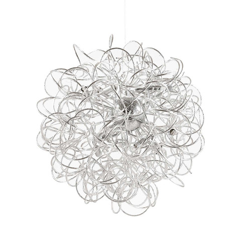 Ideal-Lux Dust SP12 12 Light Silver with String Ball Pendant Light 