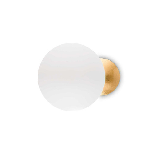 Ideal-Lux Eclissi AP Gold with White Adjustable 30cm LED Wall Light 