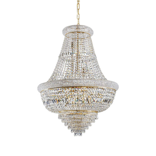 Ideal-Lux Dubai SP24 24 Light Brass with Crystal Pendant Light 