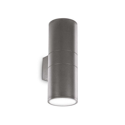 Ideal-Lux Gun AP2 2 Light Anthracite Up and Down 11cm IP54 Wall Light 