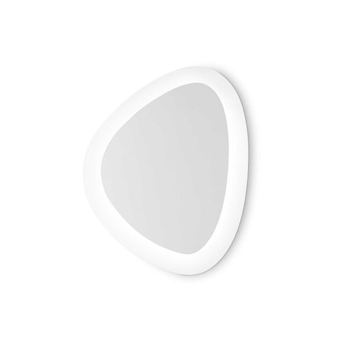 Ideal-Lux Gingle AP White with Mirror Effect 32cm LED Wall Light 