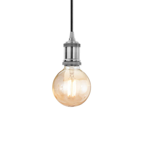 Ideal-Lux Frida SP1 Chrome with Black Cord Pendant Light 
