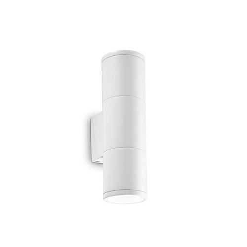 Ideal-Lux Gun AP2 2 Light White Up and Down 6.5cm IP54 Wall Light 