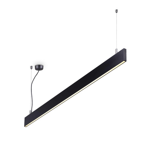 Ideal-Lux Linus SP Black 3000K LED Bar Pendant Light 