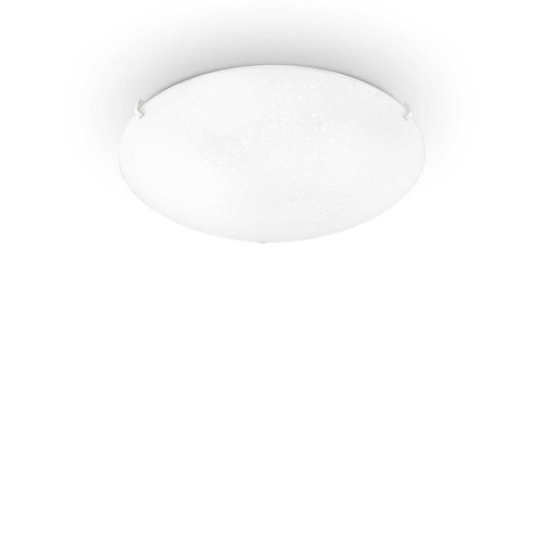 Ideal-Lux Lana PL2 2 Light White with Sandblast Flush Ceiling Light 