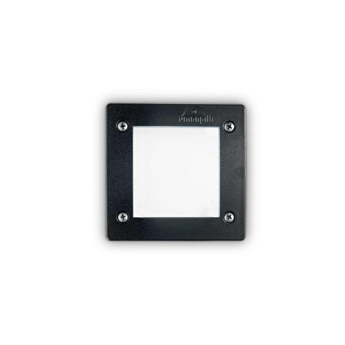 Ideal-Lux Leti Fi Black Square Resin IP66 Recessed Light 