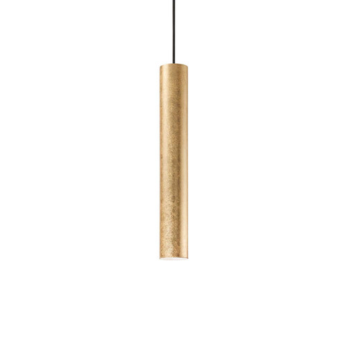Ideal-Lux Look SP1 Gold Tube Pendant Light 