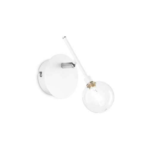 Ideal-Lux Maracas AP1 White Adjustable Sphere Wall Light 