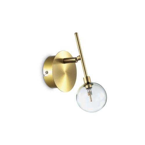 Ideal-Lux Maracas AP1 Brass Adjustable Sphere Wall Light 