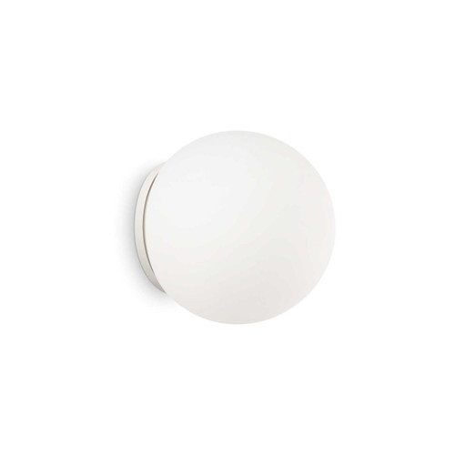 Ideal-Lux Mapa AP1 White Sphere 15cm Wall Light 