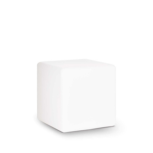 Ideal-Lux Luna PT1 White Cube 40cm IP44 Ground Light 