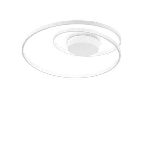 Ideal-Lux Oz PL White Spiral LED Flush Ceiling Light 