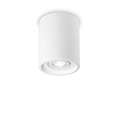 Ideal-Lux Oak PL1 White Round Surface Downlight 