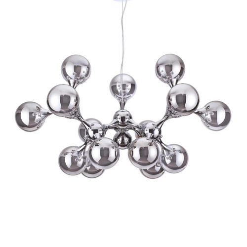 Ideal-Lux Nodi SP15 15 Light Chrome with Rotating Sphere Pendant Light 