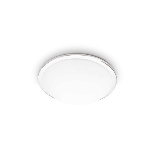 Ideal-Lux Ring PL3 3 Light Chrome with White Opal Diffuser Flush Ceiling Light 