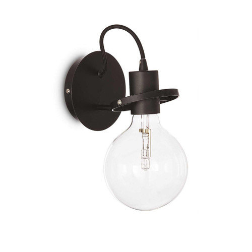 Ideal-Lux Radio AP1 Black Adjustable Diffuser Wall Light 