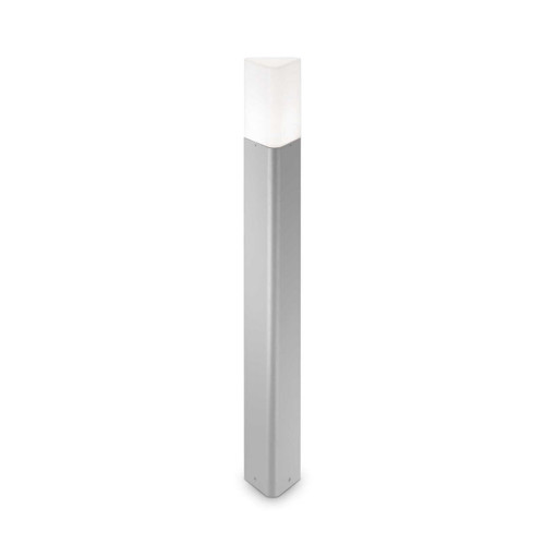 Ideal-Lux Pulsar PT1 Grey with White Acrylic Diffuser IP44 Bollard 