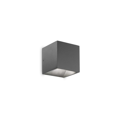 Ideal-Lux Rubik AP1 Anthracite Cube Up and Down 4000K 7cm LED Wall Light 