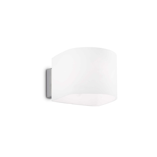 Ideal-Lux Puzzle AP1 White with Opal Glass Diffuser Wall Light 