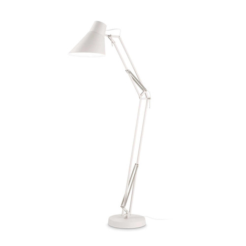 Ideal-Lux Sally PT1 Total White Adjustable Floor Lamp 