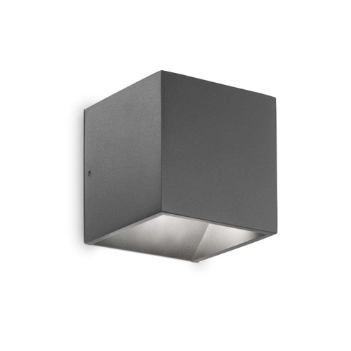 Ideal-Lux Rubik AP1 Anthracite Cube Up and Down 4000K 10cm LED Wall Light 
