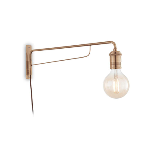 Ideal-Lux Triumph AP1 Satin Brass Adjustable Wall Light 