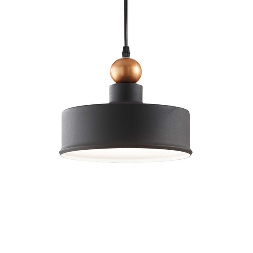 Ideal-Lux Triade-2 SP1 Grey with Golden Sphere Bar Pendant Light 