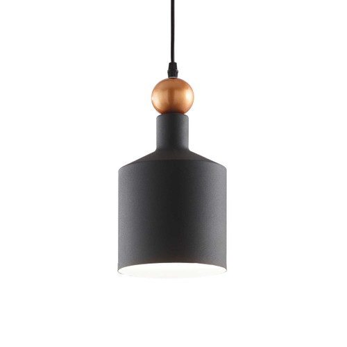 Ideal-Lux Triade-3 SP1 Grey with Golden Sphere Bar Pendant Light 