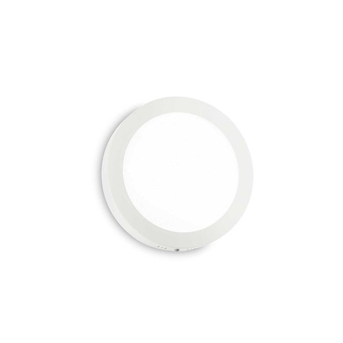Ideal-Lux Universal PL White Round with Acrylic Diffuser 22cm Ceiling or Wall Light 