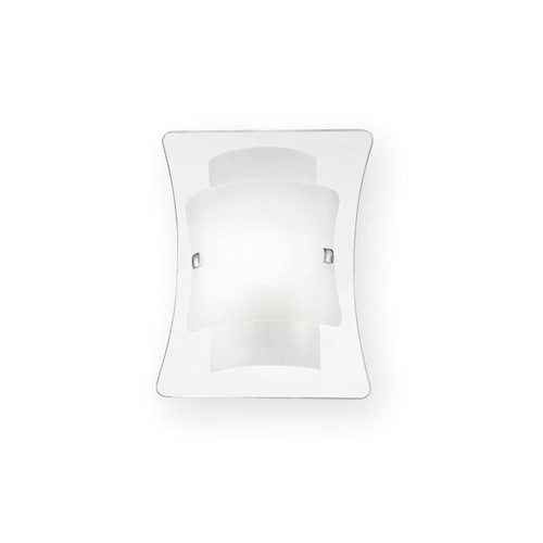 Ideal-Lux Triplo AP1 White with Triple Glass Diffuser Wall Light 