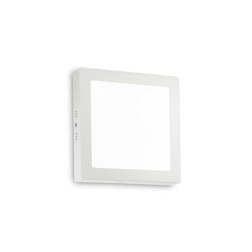 Ideal-Lux Universal PL White Square with Acrylic Diffuser 22cm Ceiling or Wall Light 