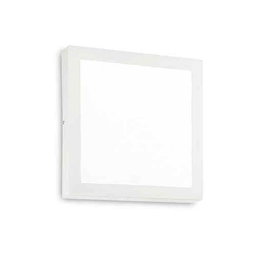 Ideal-Lux Universal PL White Square with Acrylic Diffuser 30cm Ceiling or Wall Light 