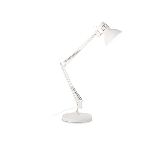 Ideal-Lux Wally TL1 White Adjustable Table Lamp 