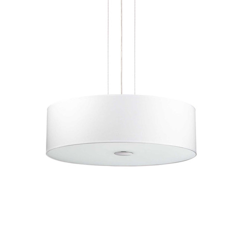 Ideal-Lux Woody SP5 5 Light White Shaded Pendant Light 