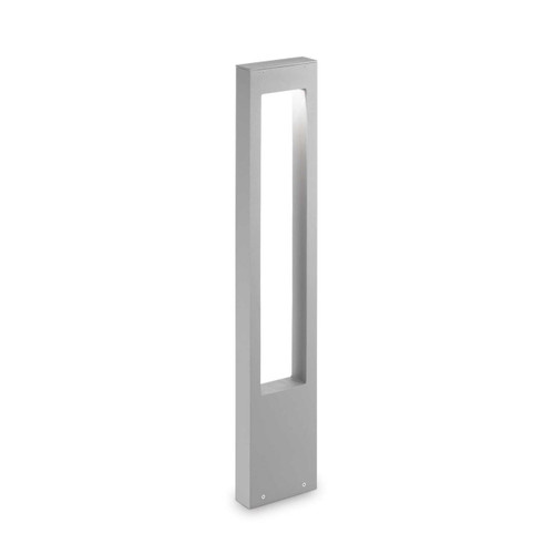 Ideal-Lux Vega PT1 Grey with Clear Glass Diffuser IP44 Bollard 
