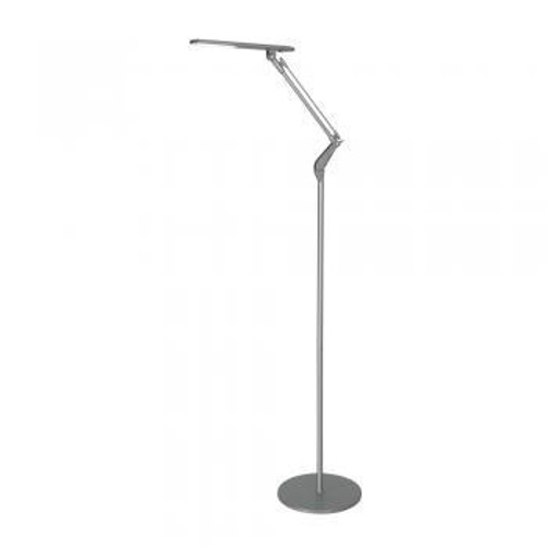 Oaks Lighting Broome Silver Adjustable LED Floor Lamp 