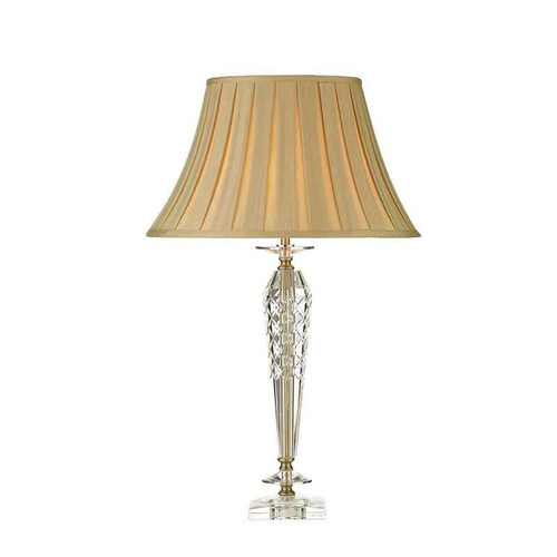 Nell Clear Glass with Shade Table Lamp