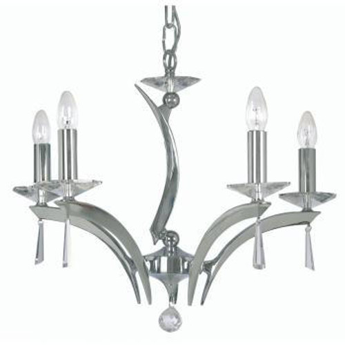 Oaks Lighting Wroxton 5 Light Chrome Chandelier Pendant Light 