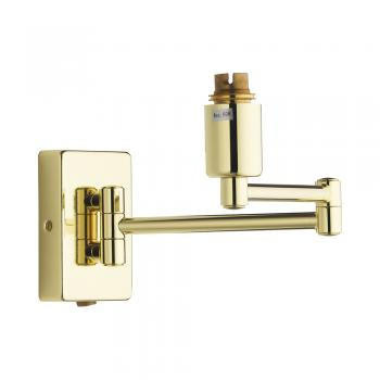 Oaks Lighting Armada Polished Brass with Double Swing Arm Bracket Only Wall Light