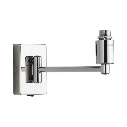 Oaks Lighting Armada Chrome with Swing Arm Bracket Only Wall Light