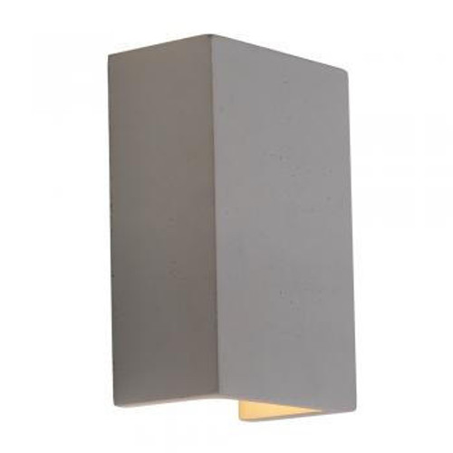 Oaks Lighting Siku Concrete Grey Up and Down Wall Light 