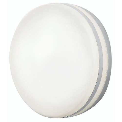 Oaks Lighting Tale Chrome with White Diffuser IP44 Bathroom Ceiling Light 