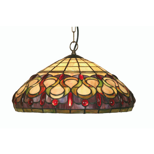 Oaks Lighting Oberon Tiffany 40cm Pendant Light 