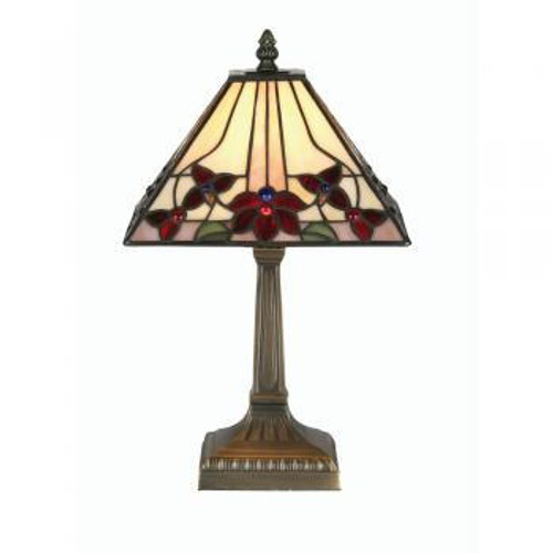 Oaks Lighting Camillo Tiffany 23cm Table Lamp 