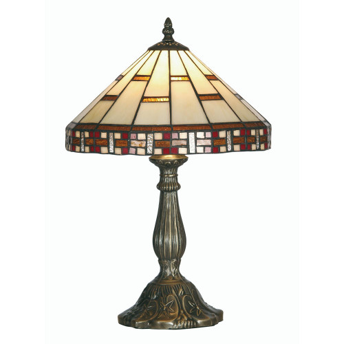 Oaks Lighting Aremisia Tiffany 30cm Table Lamp 